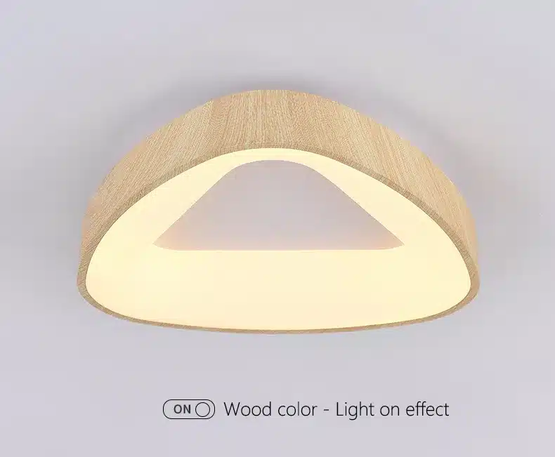 Modern minimalist triangular wood ceiling light SNK-689(19)