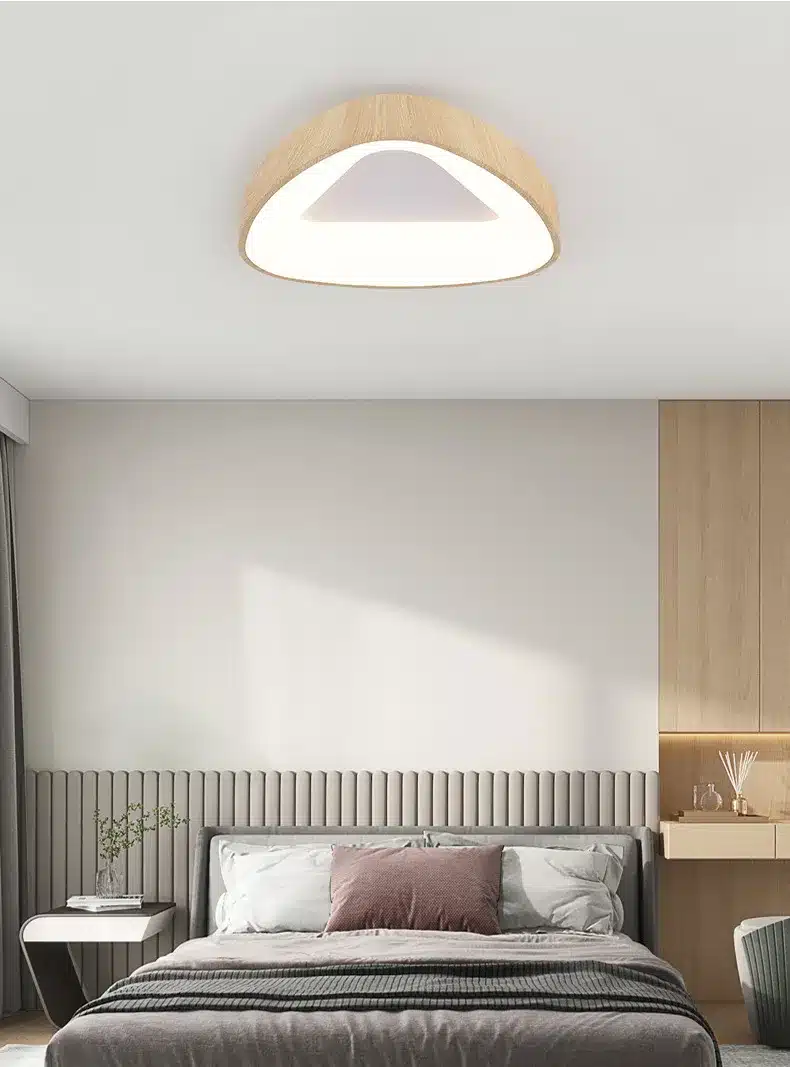 Modern minimalist triangular wood ceiling light SNK-689(21)